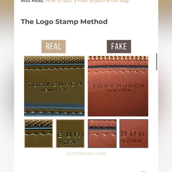 A few tips to authenticate Tory Burch handbags - Picture 9 of 16